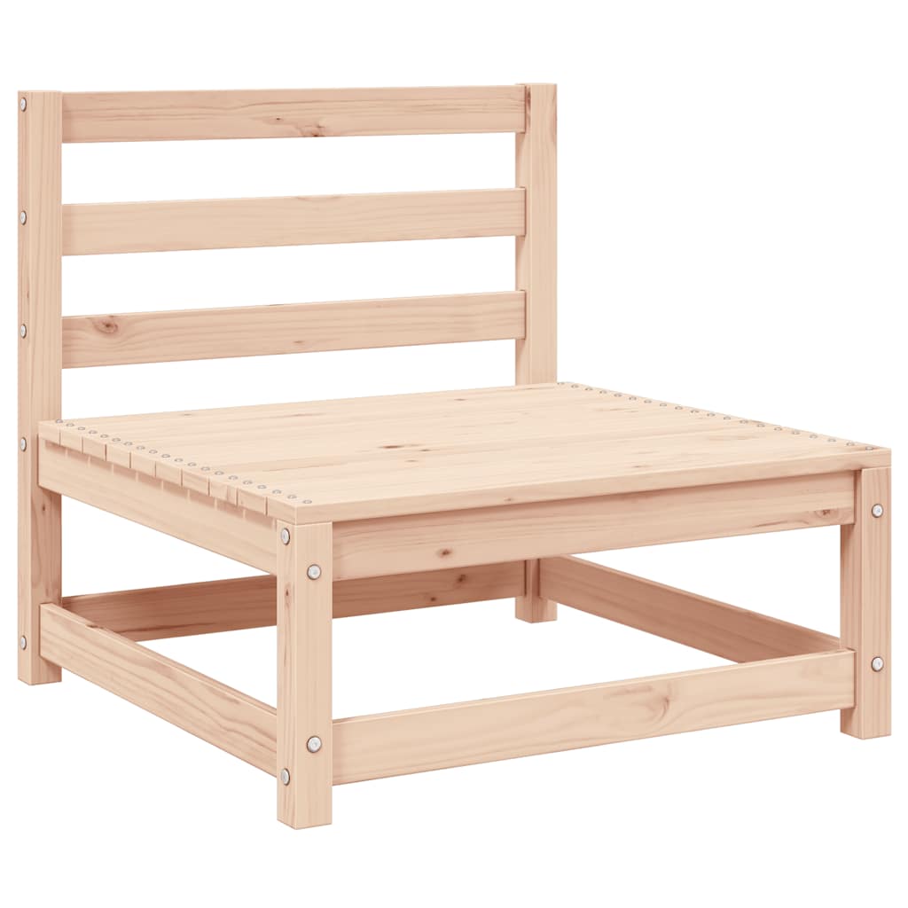 Juego de muebles de jardín 3 piezas madera maciza de pino