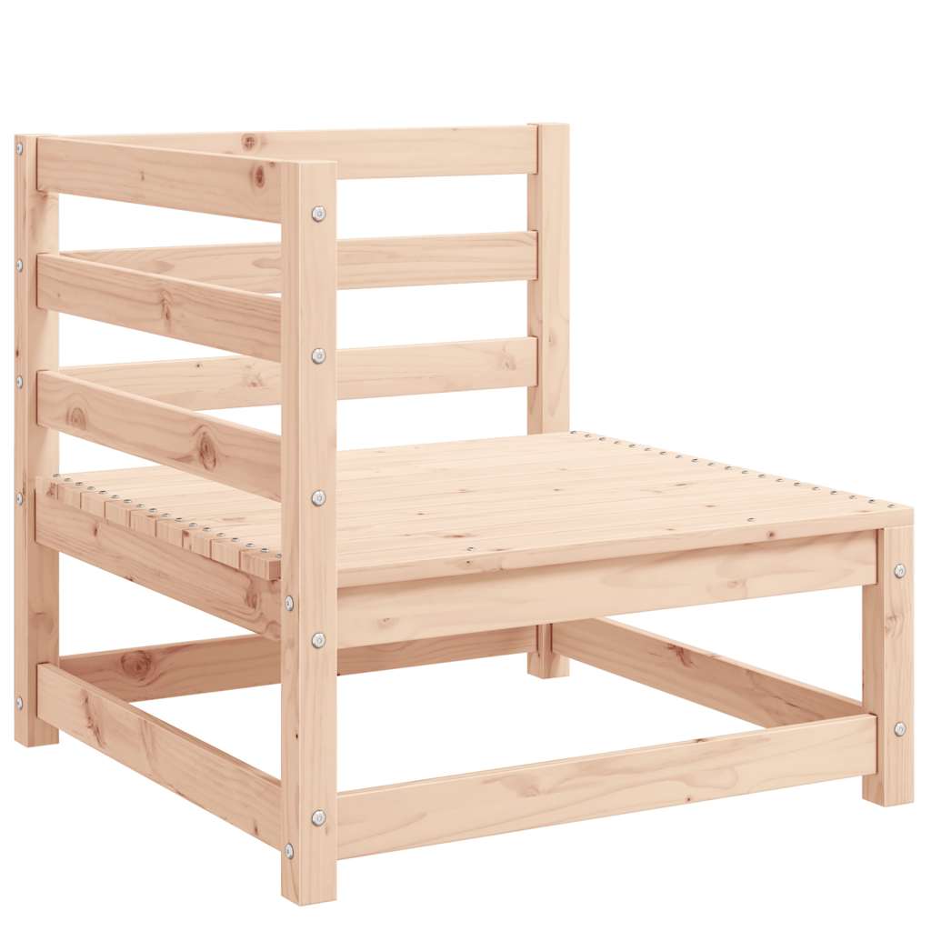 Juego de muebles de jardín 3 piezas madera maciza de pino