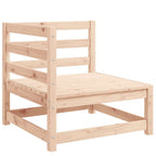 Juego de muebles de jardín 3 piezas madera maciza de pino