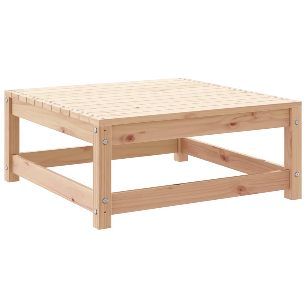 Juego de muebles de jardín 3 piezas madera maciza de pino
