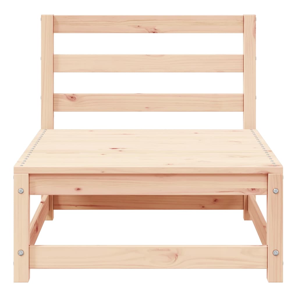 Juego de muebles de jardín 3 piezas madera maciza de pino