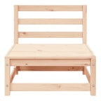Juego de muebles de jardín 3 piezas madera maciza de pino