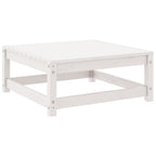 Set de salón de jardín de 3 piezas blanco madera maciza de pino