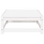 Set de salón de jardín de 3 piezas blanco madera maciza de pino