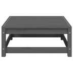 Muebles de jardín 3 piezas gris madera maciza de pino