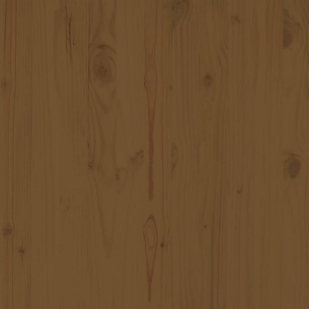 Muebles de jardín 3 piezas marrón miel madera maciza de pino