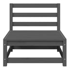 Muebles de jardín 3 piezas gris madera de pino maciza