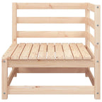 Set de muebles de jardín 2 piezas con cojines madera de pino