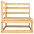 Set de muebles de jardín 2 piezas con cojines madera de pino