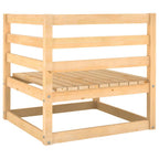Set de muebles de jardín 2 piezas con cojines madera de pino
