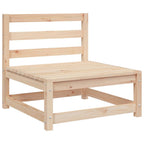Juego de muebles de jardín 3 pzas y cojines madera pino maciza