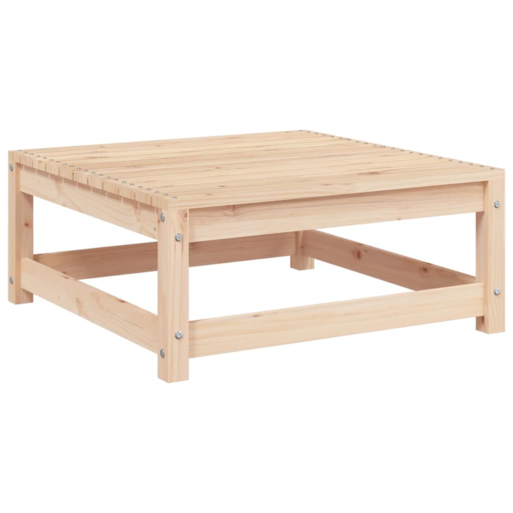 Juego de muebles de jardín 3 pzas y cojines madera pino maciza