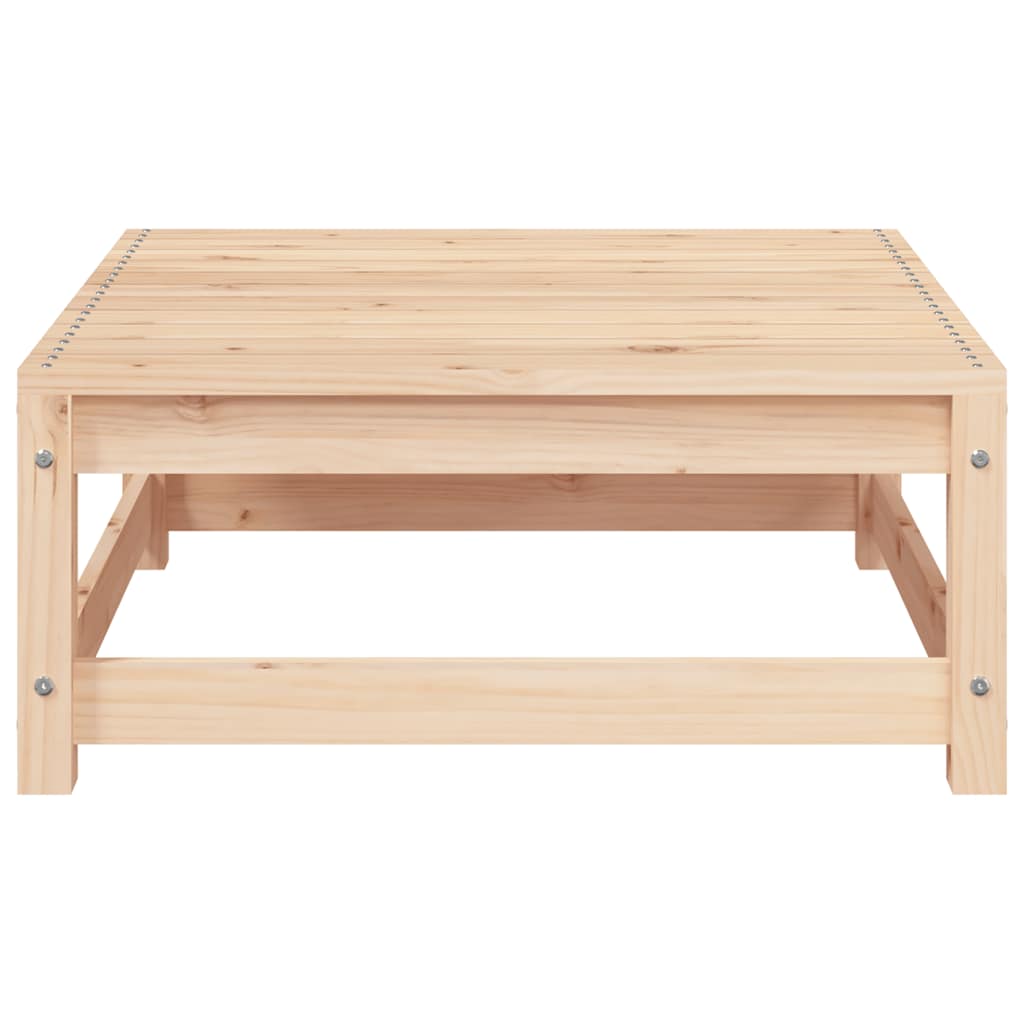 Juego de muebles de jardín 3 pzas y cojines madera pino maciza