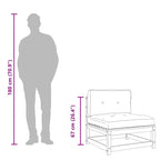 Set de muebles de jardín 3 pzas con cojines madera pino blanco