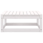 Set de muebles de jardín 3 pzas con cojines madera pino blanco