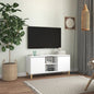 TV stand with solid wooden legs white 103.5x35x50 cm