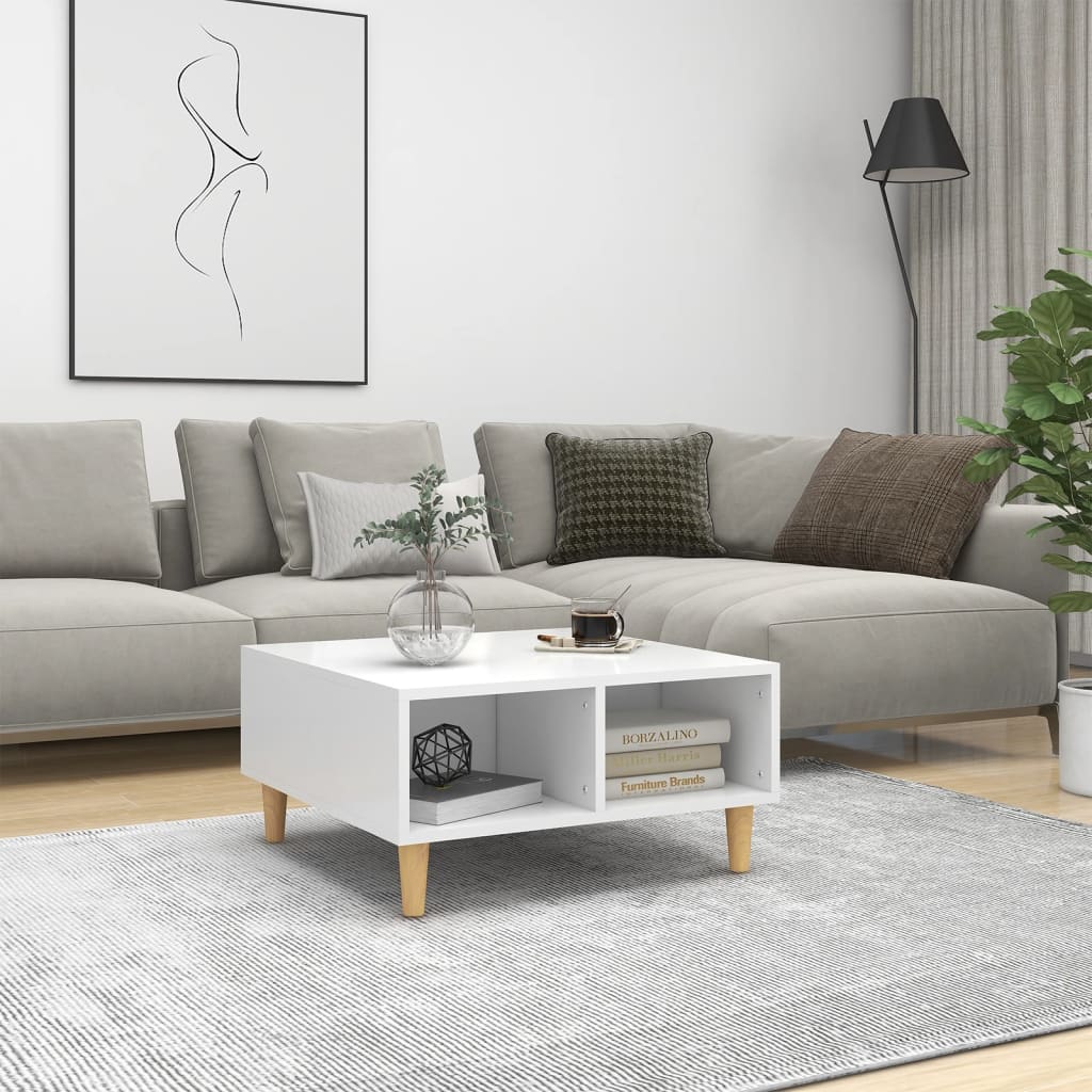 Mesa centro madera contrachapada gris hormigón 103,5x60x35 cm