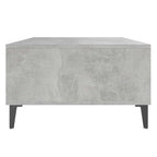 Mesa centro madera contrachapada gris hormigón 103,5x60x35 cm