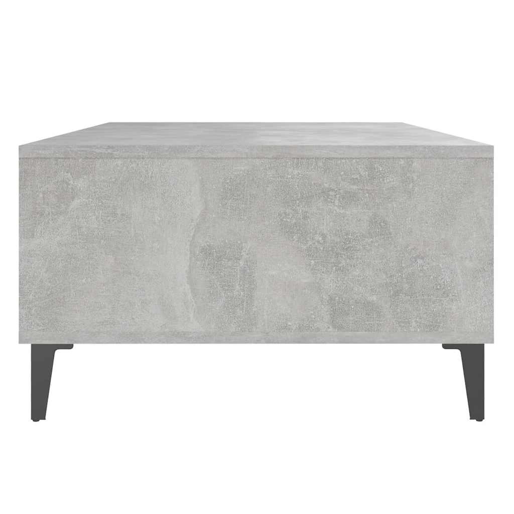 Mesa centro madera contrachapada gris hormigón 103,5x60x35 cm