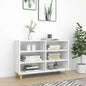 High Gloss Grey Plywood Sideboard 103.5x35x70 cm