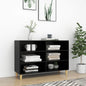 High Gloss Grey Plywood Sideboard 103.5x35x70 cm