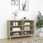 High Gloss Grey Plywood Sideboard 103.5x35x70 cm