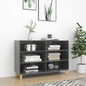 High Gloss Grey Plywood Sideboard 103.5x35x70 cm