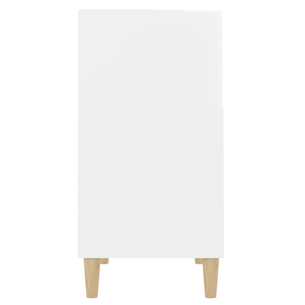 Aparador de madera contrachapada blanco 57x35x70 cm