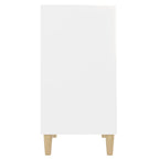 Aparador de madera contrachapada blanco 57x35x70 cm