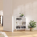 Aparador de madera contrachapada blanco 57x35x70 cm