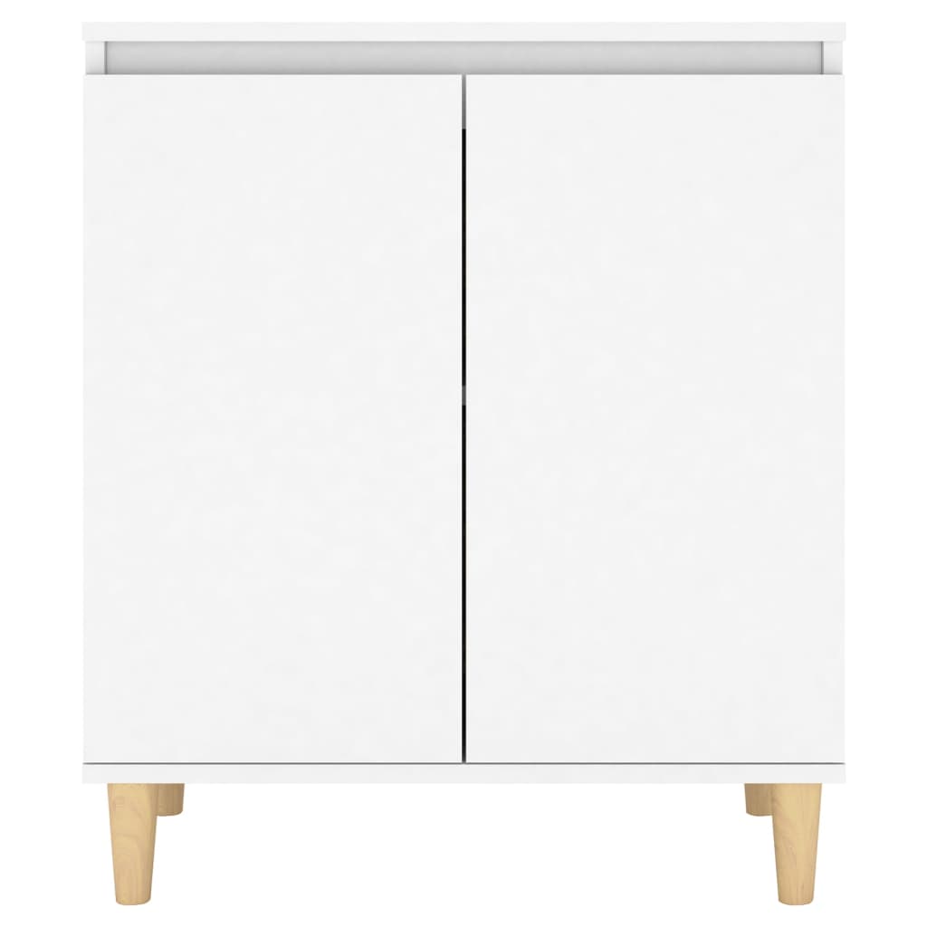 Aparador con patas madera contrachapada blanco 60x35x70 cm