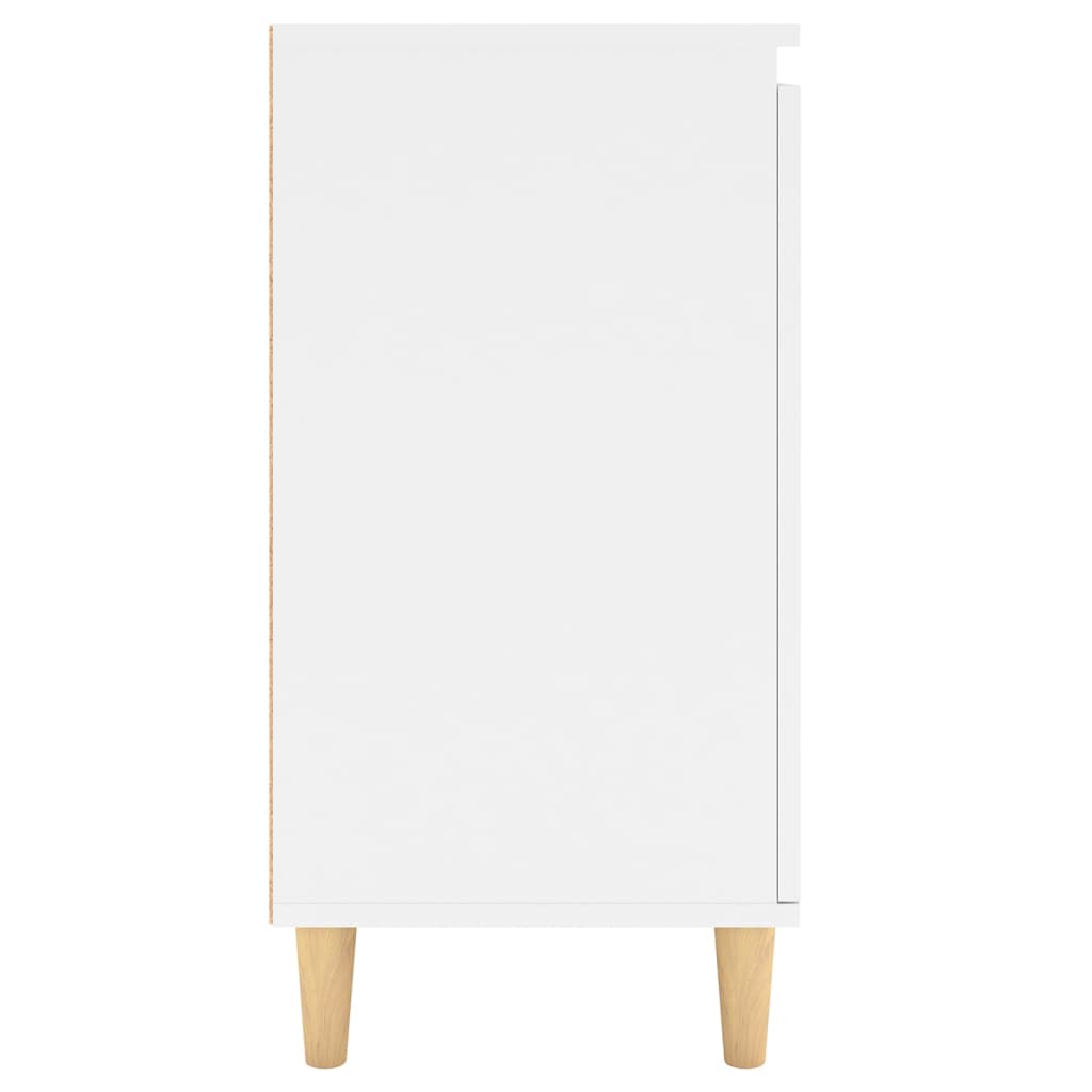 Aparador con patas madera contrachapada blanco 60x35x70 cm