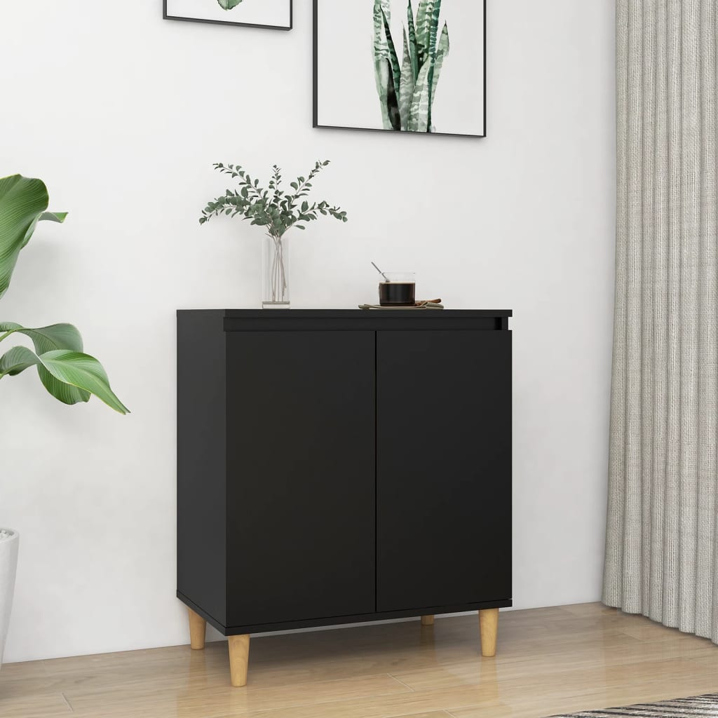 Aparador con patas madera contrachapada blanco 60x35x70 cm