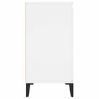 Aparador de madera contrachapada blanco 102x35x70 cm