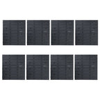 Kit de cajas de almacenaje 128 pzas paneles de pared rojo negro