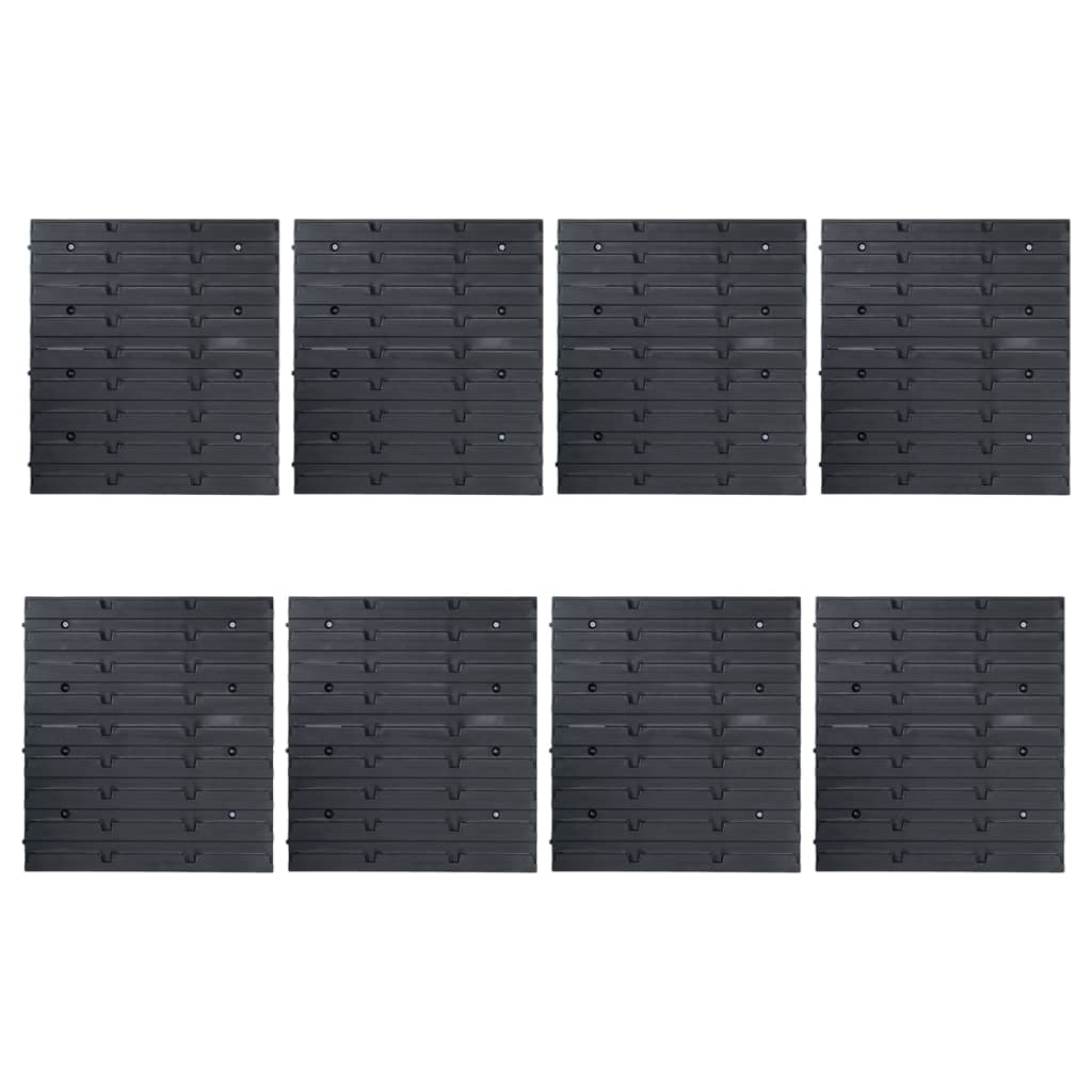 Kit de cajas de almacenaje 128 pzas paneles de pared rojo negro