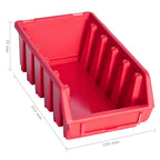Kit de cajas de almacenaje 103 pzas paneles de pared rojo/negro