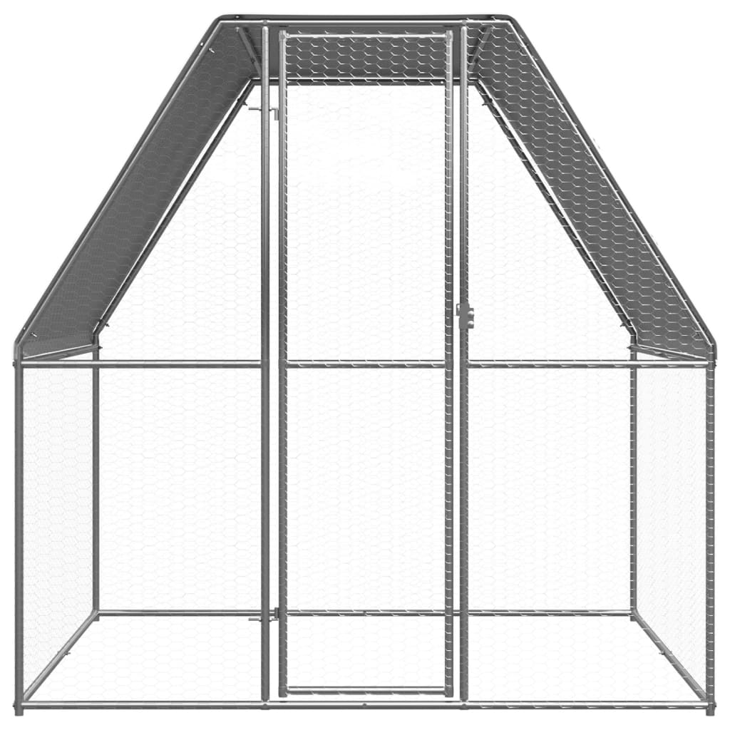 Jaula gallinero de exterior de acero galvanizado 2x2x2 m