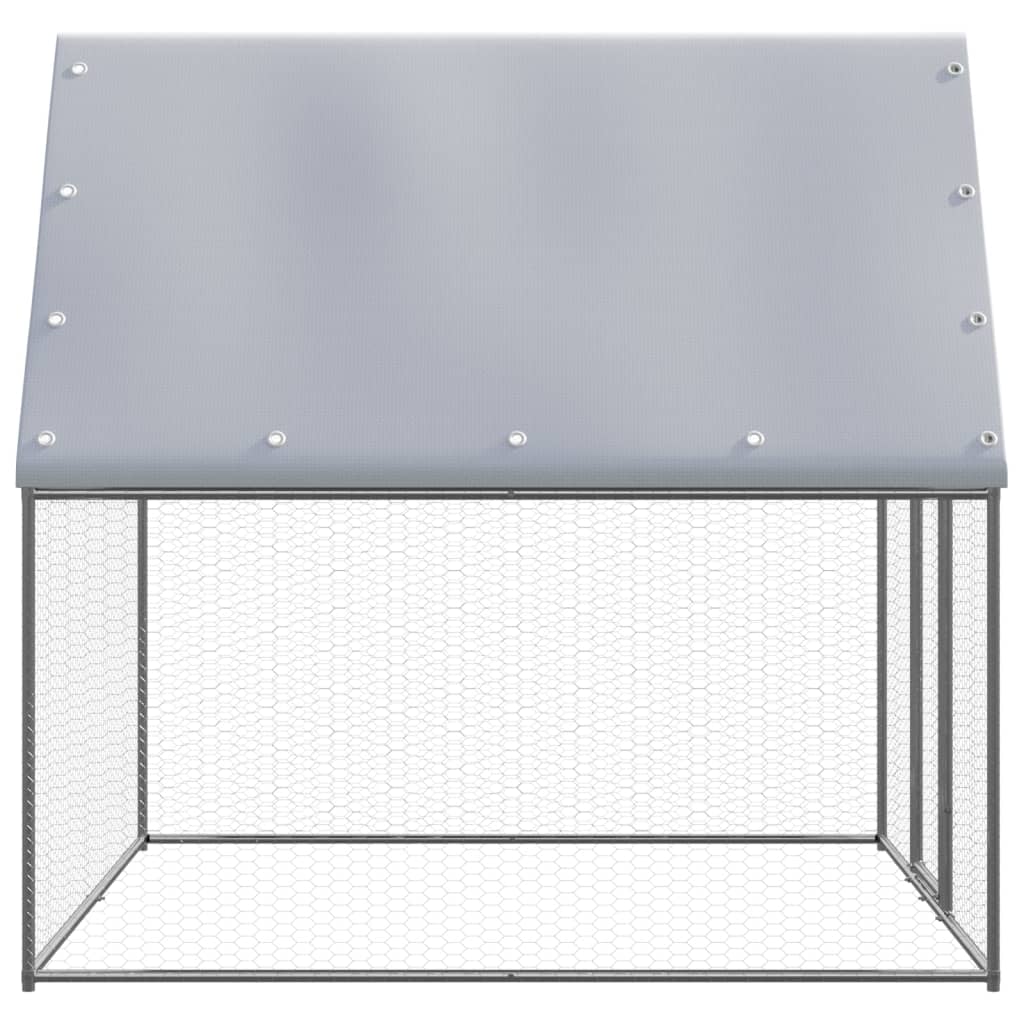 Jaula gallinero de exterior de acero galvanizado 2x2x2 m