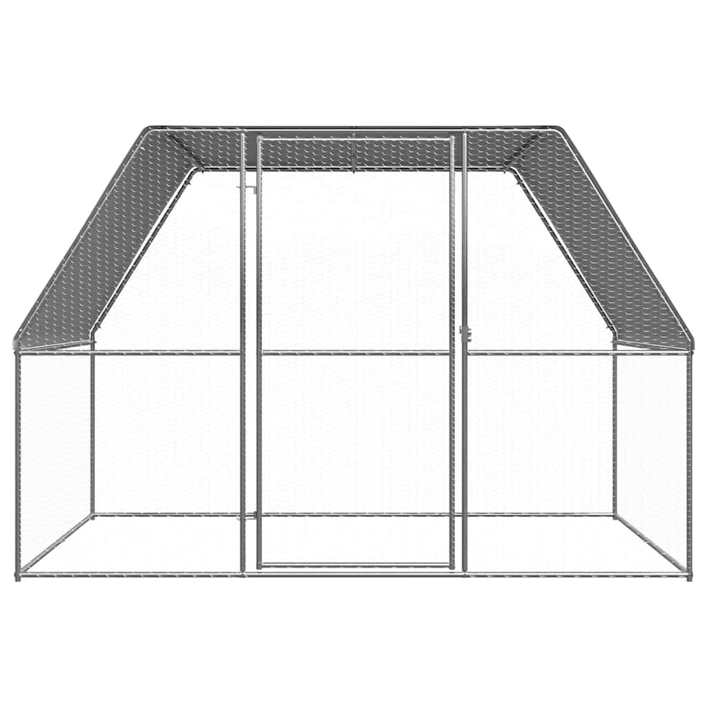 Jaula gallinero de exterior de acero galvanizado 3x2x2 m