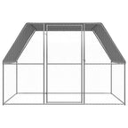 Jaula gallinero de exterior de acero galvanizado 3x2x2 m