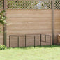 Black steel dog crate 200x100x70 cm