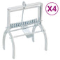 Trampas para topos 10 unidades acero galvanizado plateado