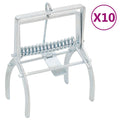 Trampas para topos 10 unidades acero galvanizado plateado