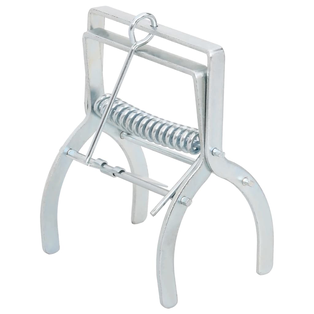 Trampas para topos 10 unidades acero galvanizado plateado