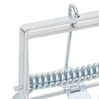 Trampas para topos 10 unidades acero galvanizado plateado