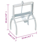 Trampas para topos 10 unidades acero galvanizado plateado