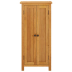 Armario de almacenaje de madera de roble maciza 50x22x110 cm