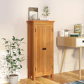 Armario de almacenaje de madera de roble maciza 50x22x110 cm