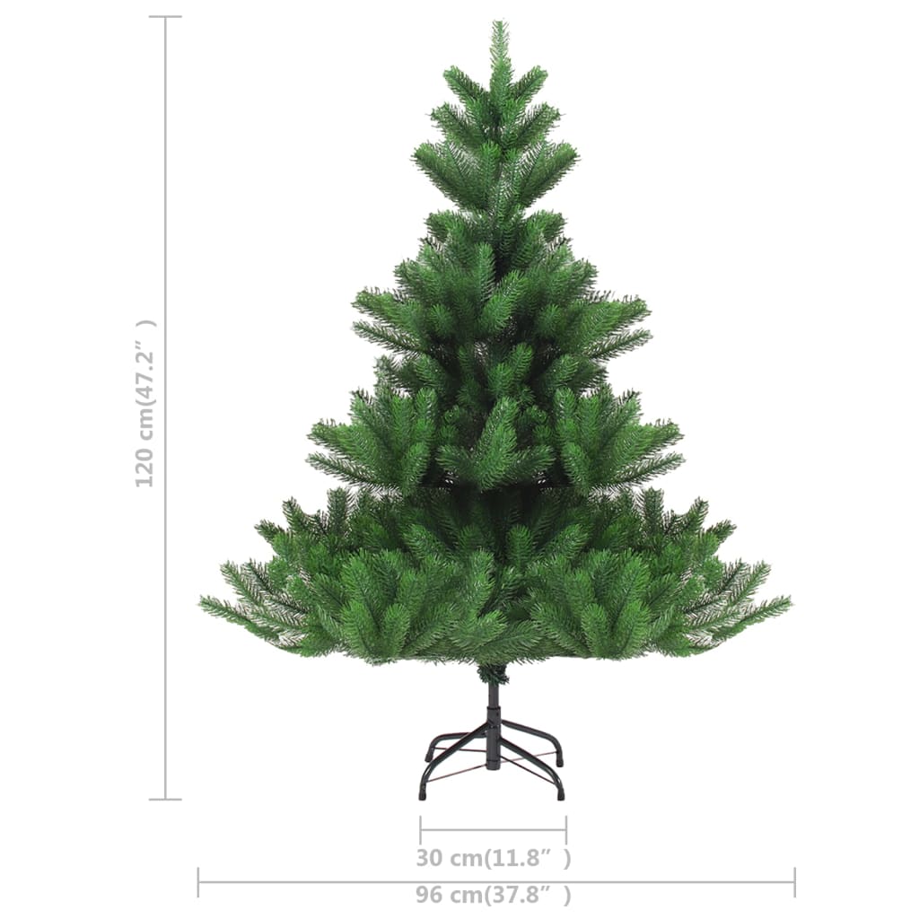 Árbol de Navidad artificial abeto Nordmann verde 120 cm